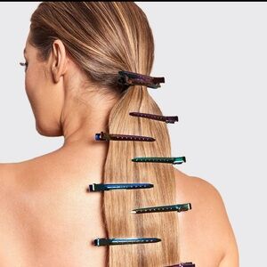 NWT 6 Piece Iridescent Styling Hair Clips